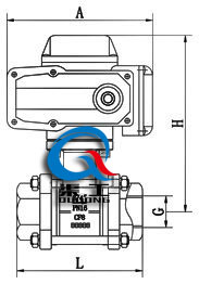 Q911內(nèi)螺紋電動球閥 (二片式) 